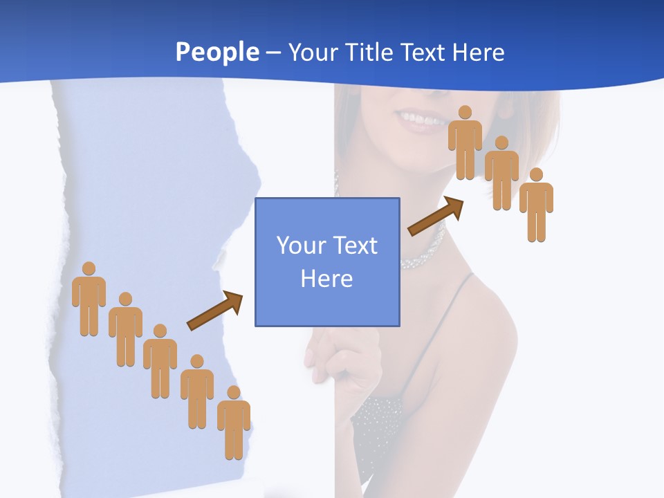 Torn Advertise Paper PowerPoint Template