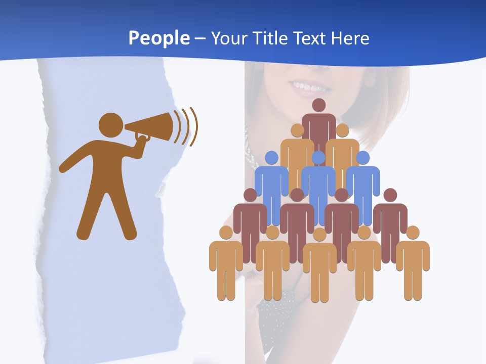 Torn Advertise Paper PowerPoint Template