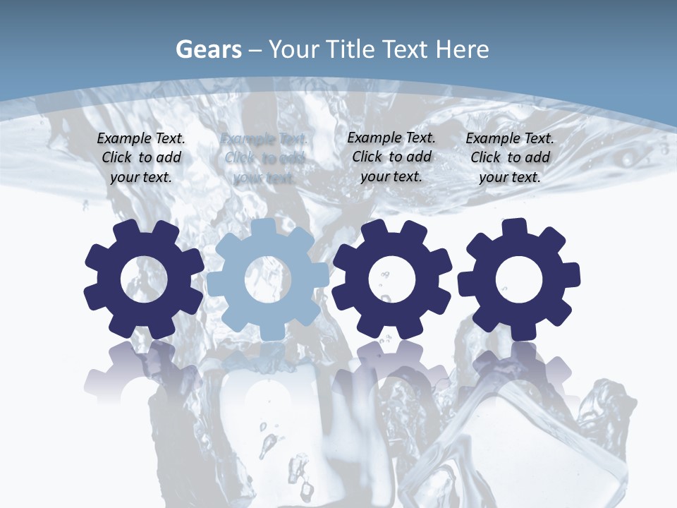 Bar Cube Backdrop PowerPoint Template