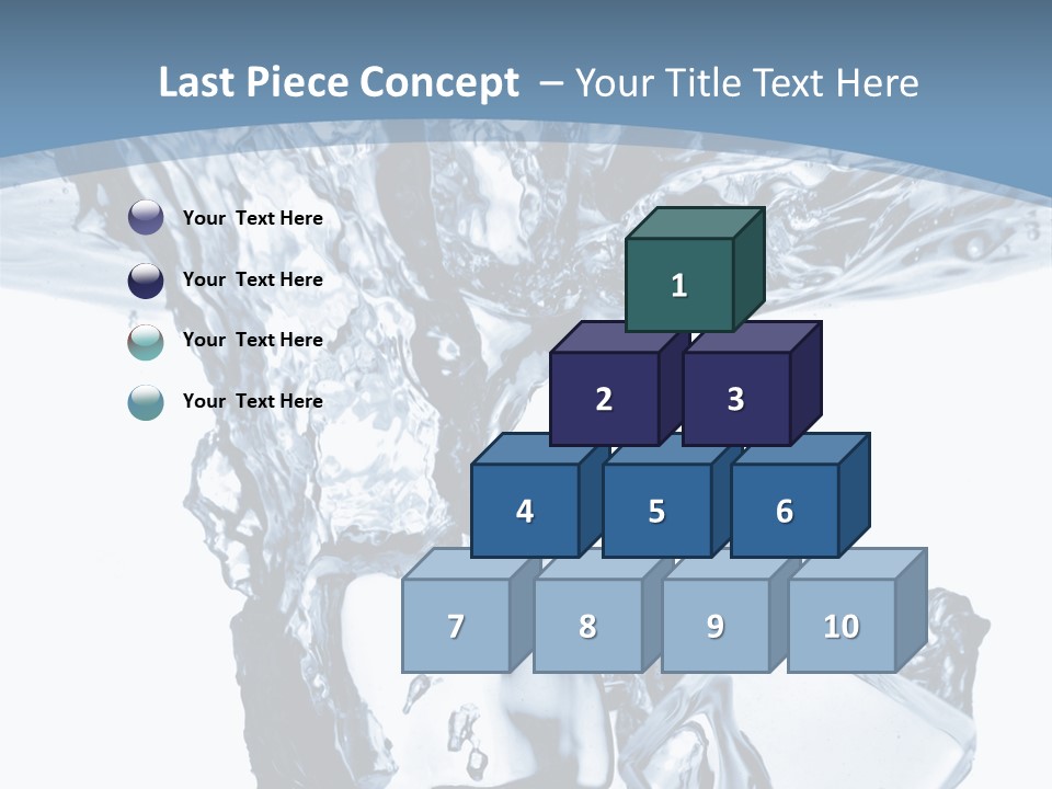 Bar Cube Backdrop PowerPoint Template