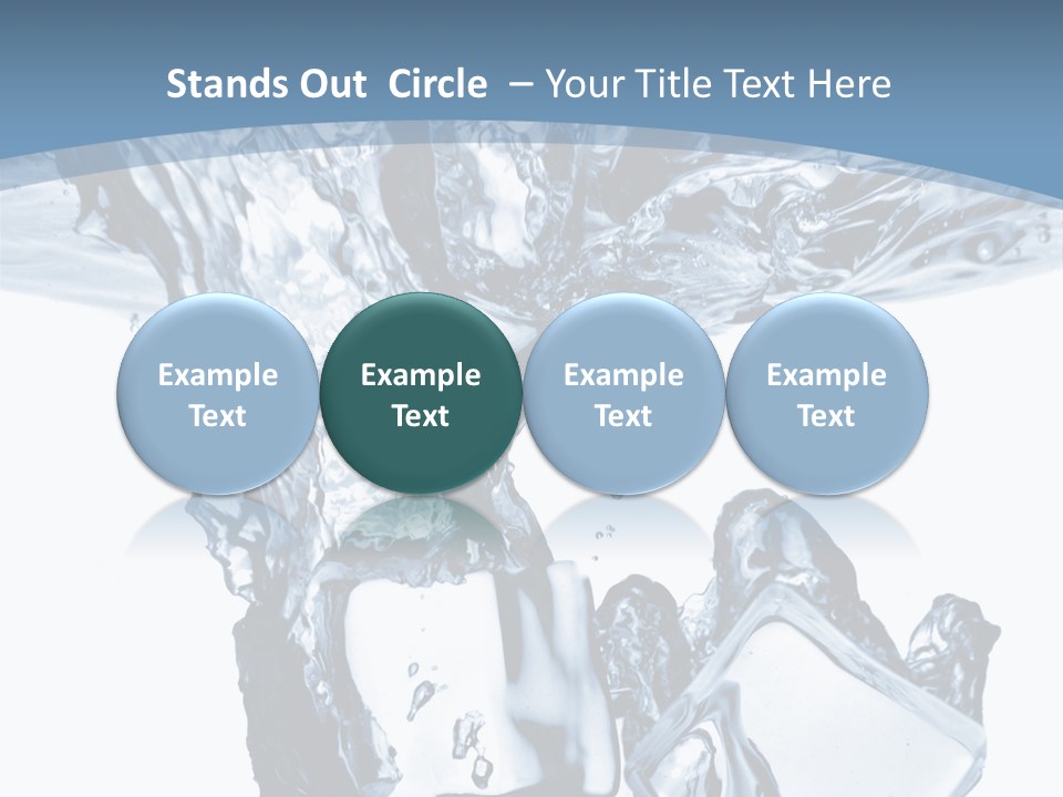 Bar Cube Backdrop PowerPoint Template