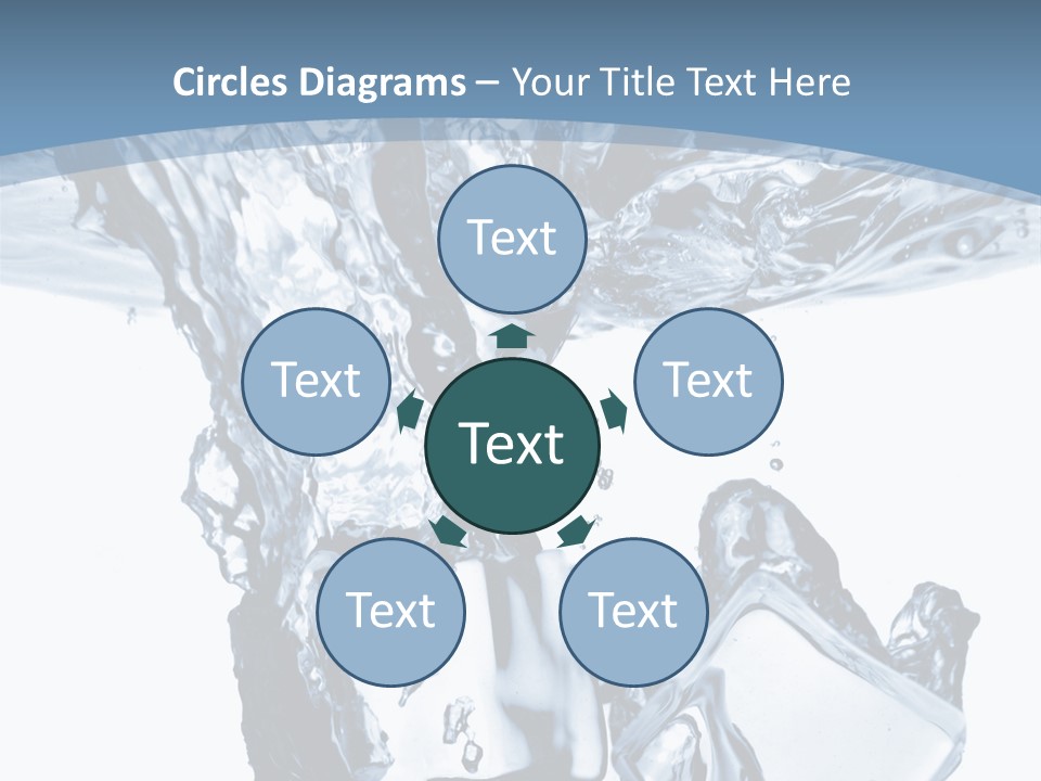 Bar Cube Backdrop PowerPoint Template