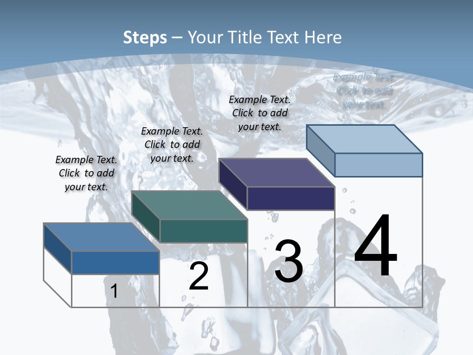 Bar Cube Backdrop PowerPoint Template