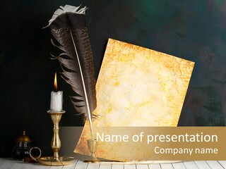 Vintage Aged Character PowerPoint Template