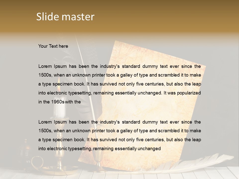 Vintage Aged Character PowerPoint Template