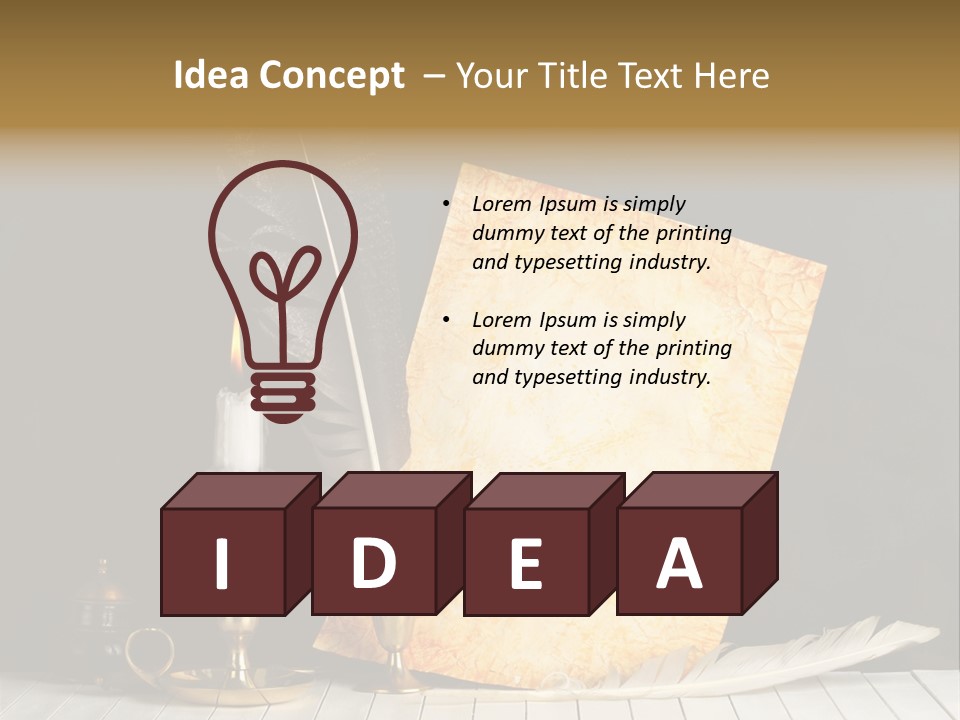 Vintage Aged Character PowerPoint Template