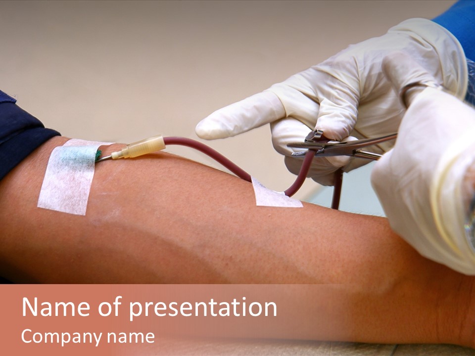 Red Nursing Biology PowerPoint Template