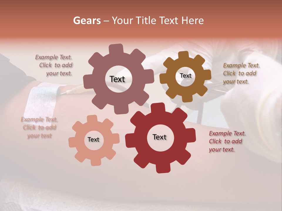 Red Nursing Biology PowerPoint Template