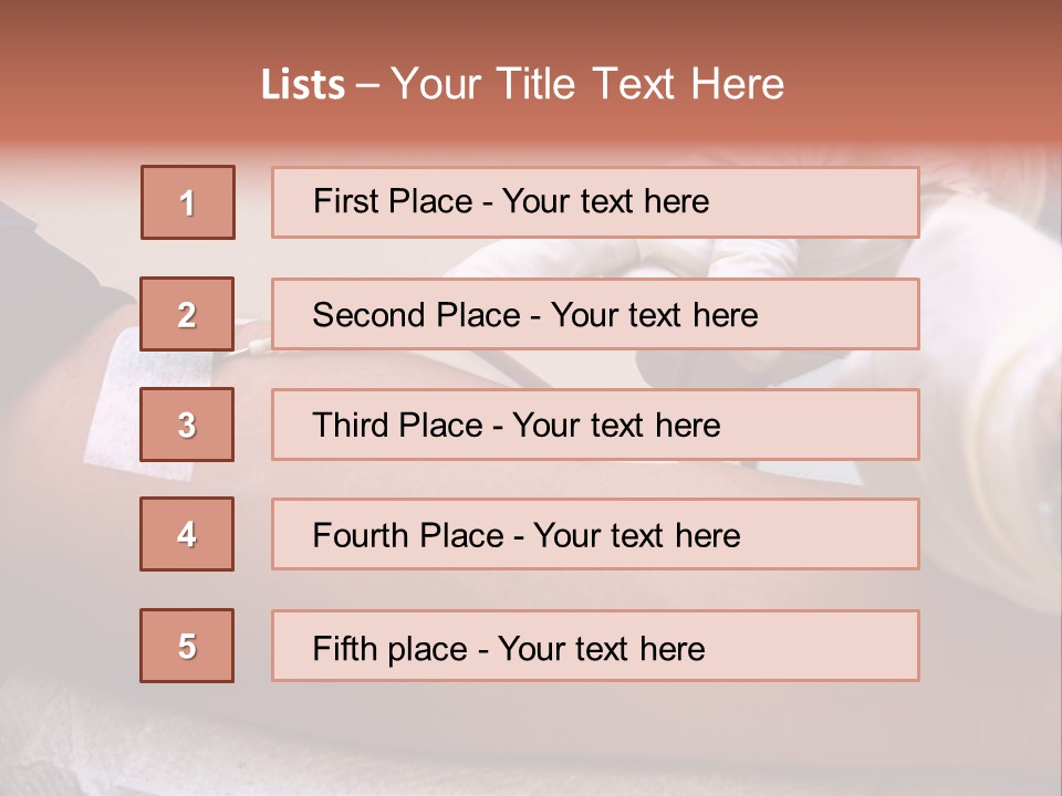 Red Nursing Biology PowerPoint Template