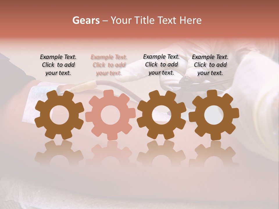 Red Nursing Biology PowerPoint Template