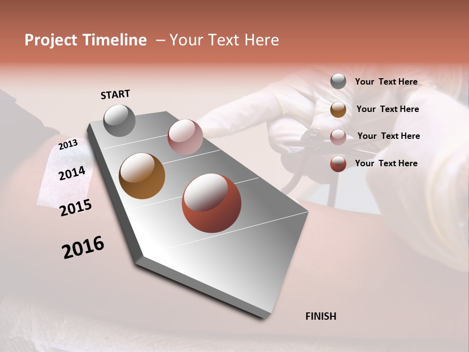 Red Nursing Biology PowerPoint Template