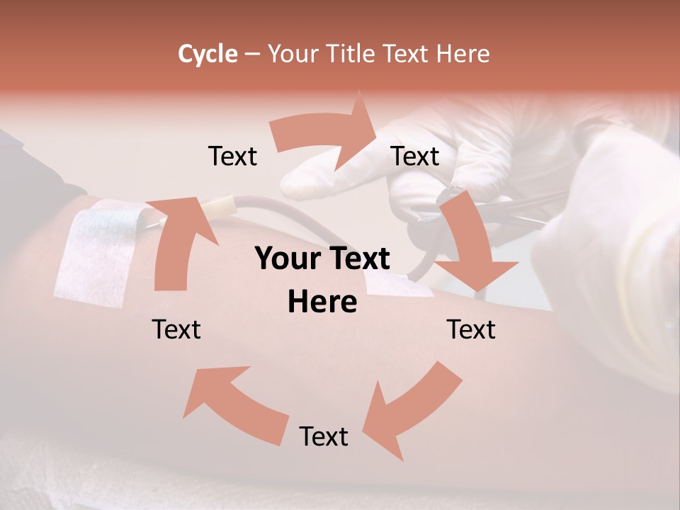 Red Nursing Biology PowerPoint Template