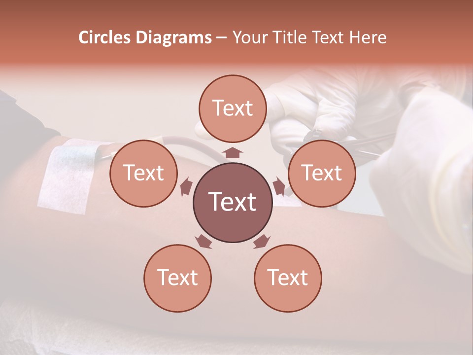 Red Nursing Biology PowerPoint Template