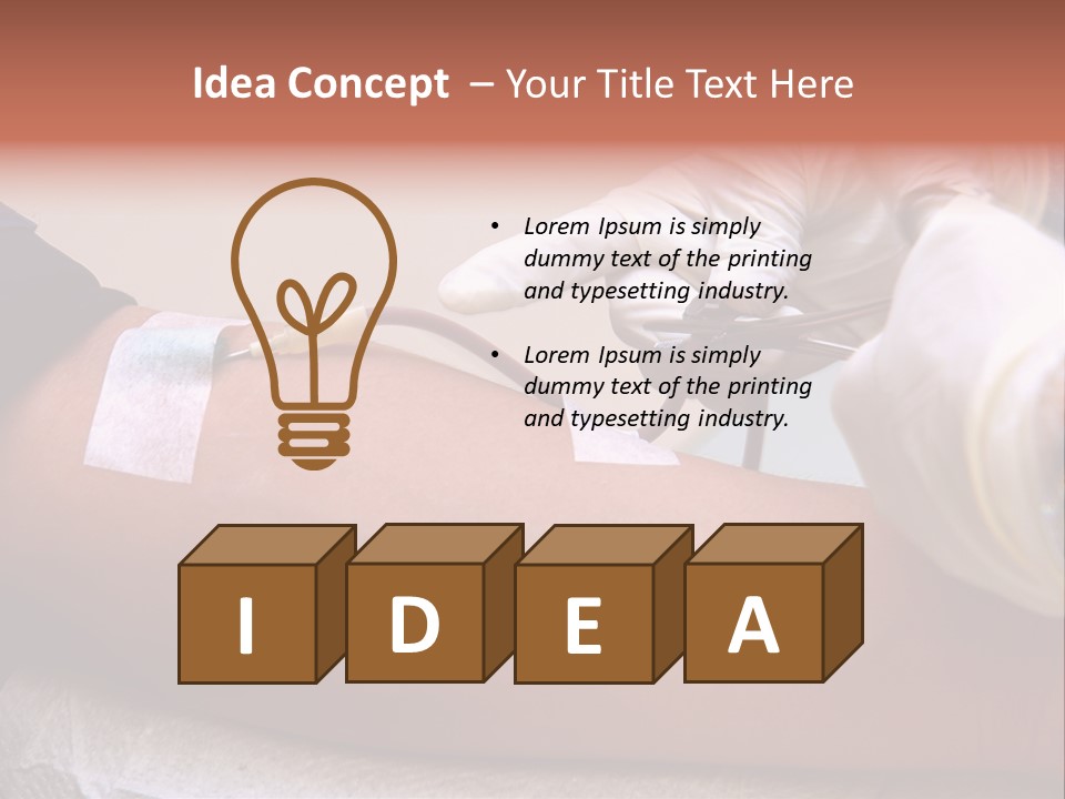 Red Nursing Biology PowerPoint Template