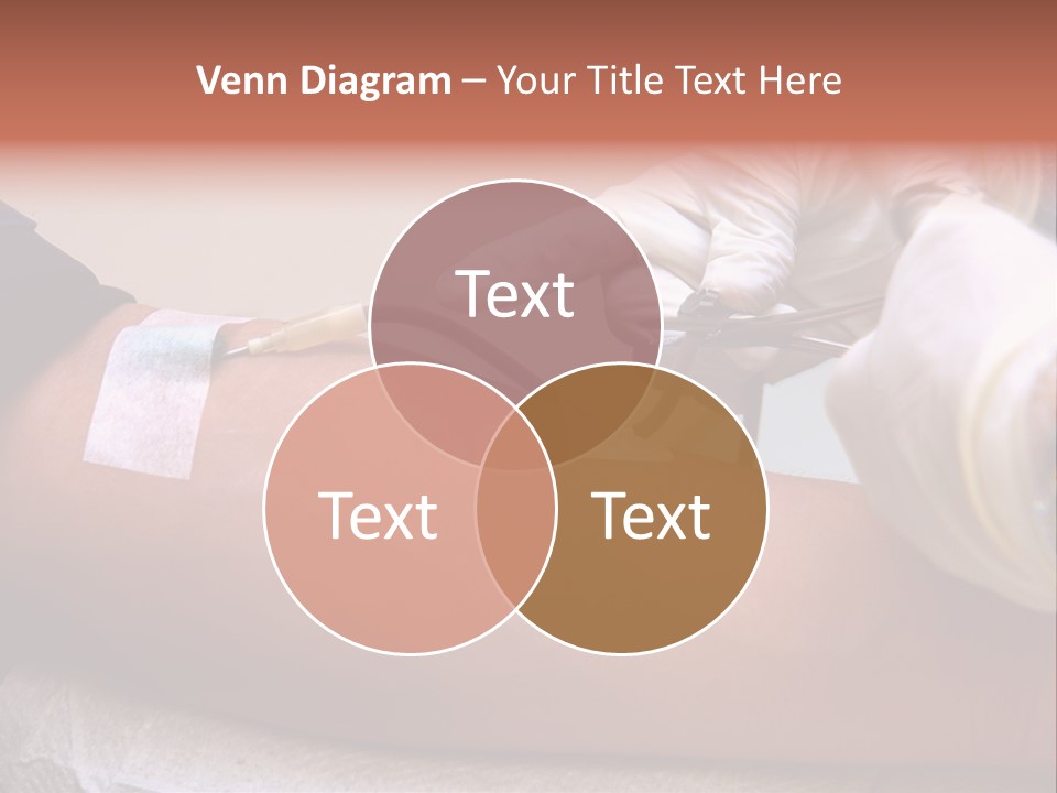 Red Nursing Biology PowerPoint Template