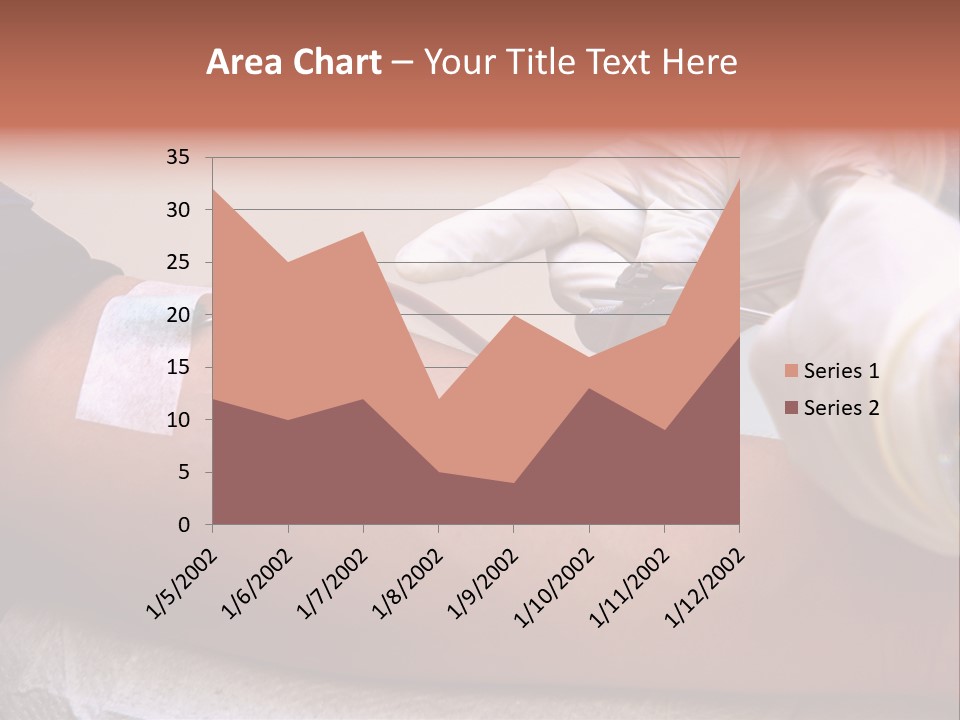 Red Nursing Biology PowerPoint Template