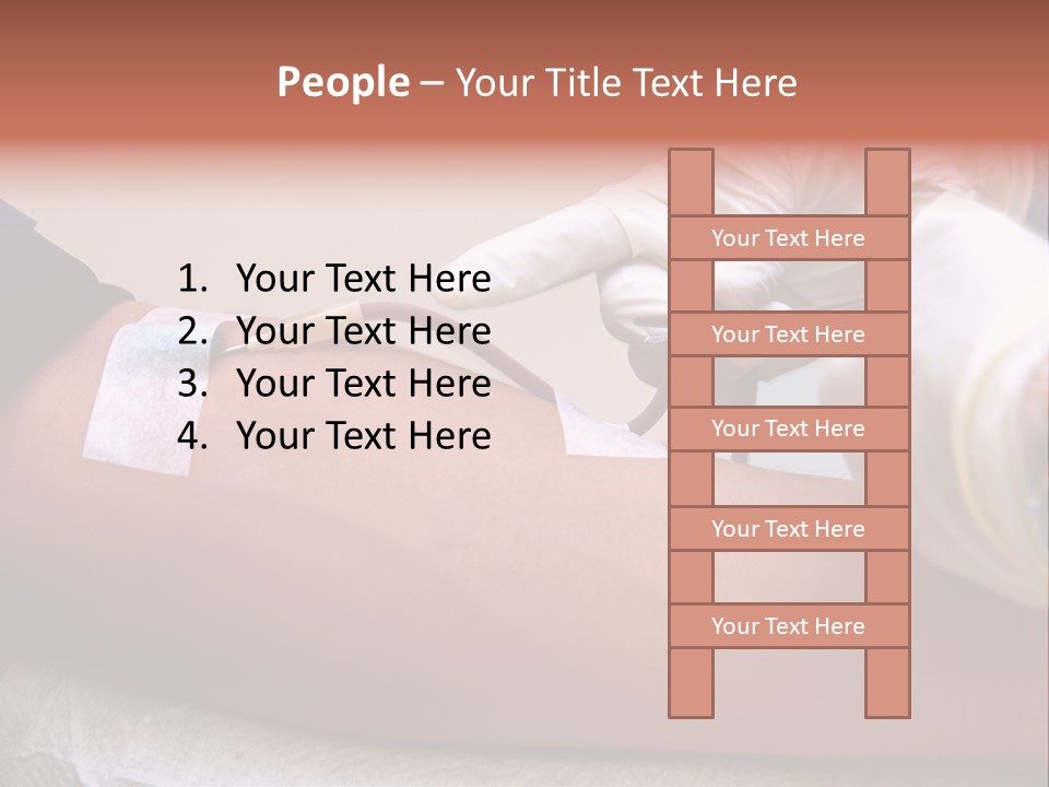 Red Nursing Biology PowerPoint Template