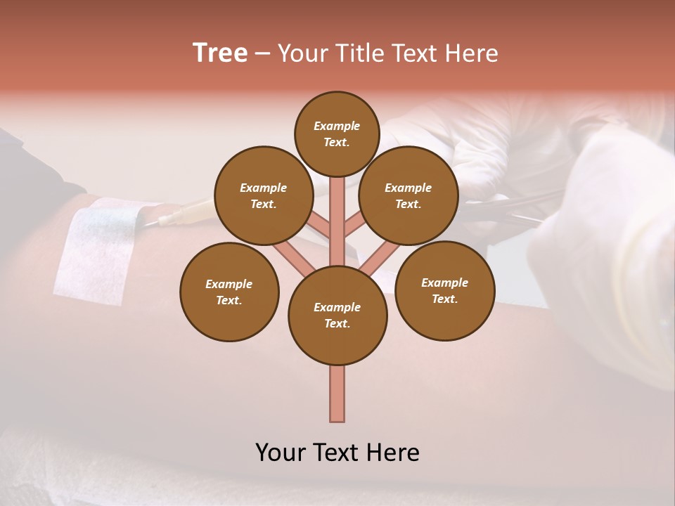 Red Nursing Biology PowerPoint Template