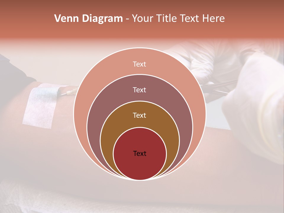 Red Nursing Biology PowerPoint Template