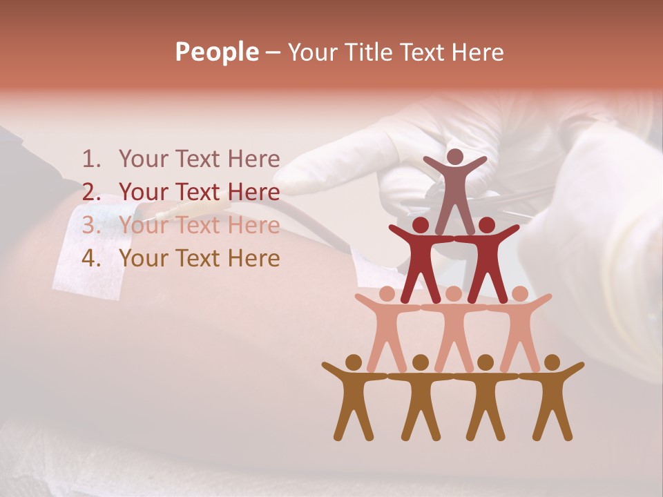Red Nursing Biology PowerPoint Template