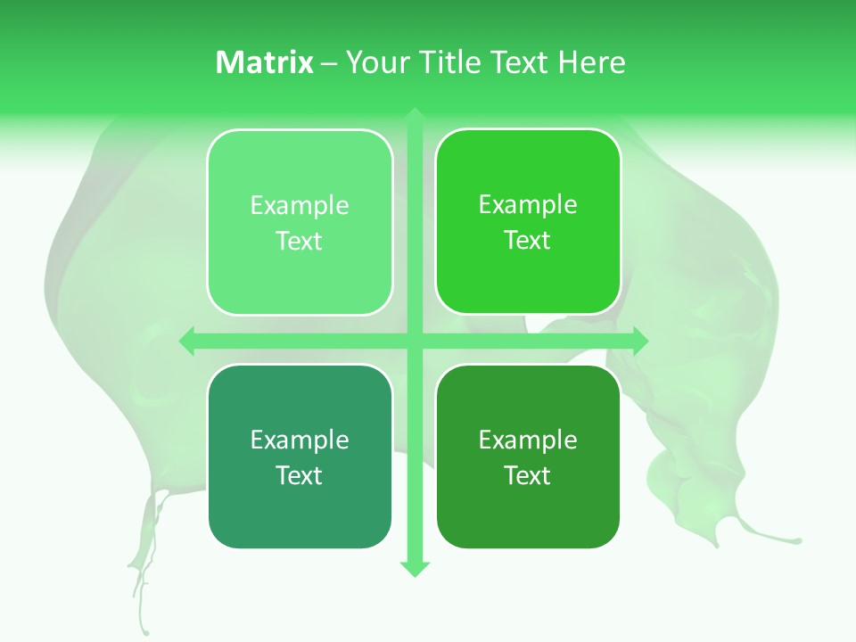 Isolated Spraying Splattered PowerPoint Template