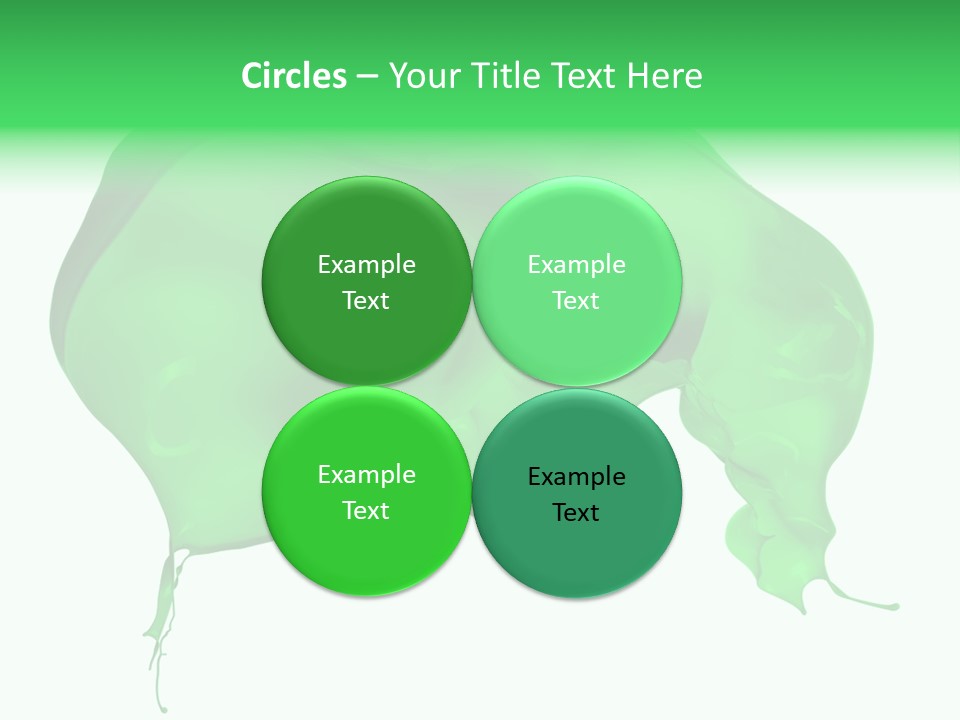 Isolated Spraying Splattered PowerPoint Template