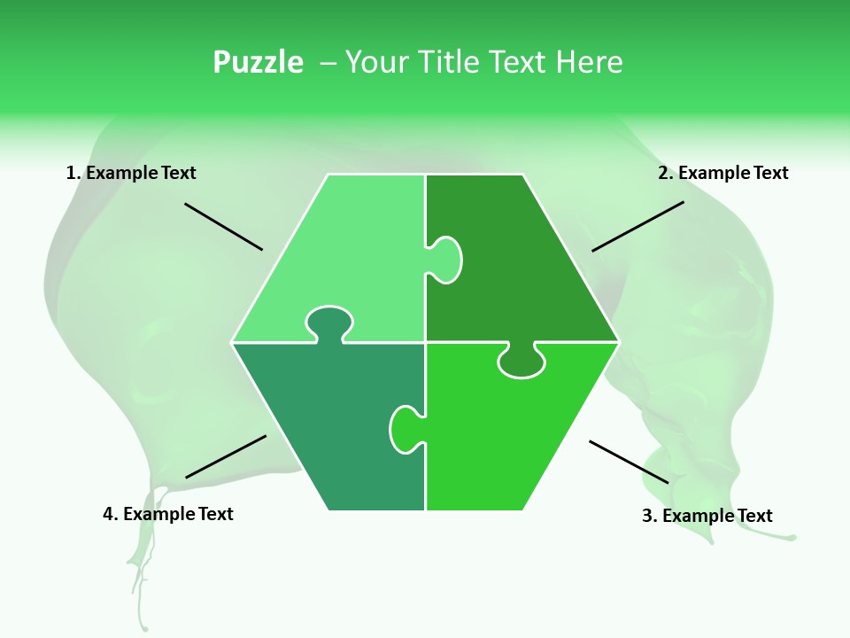 Isolated Spraying Splattered PowerPoint Template