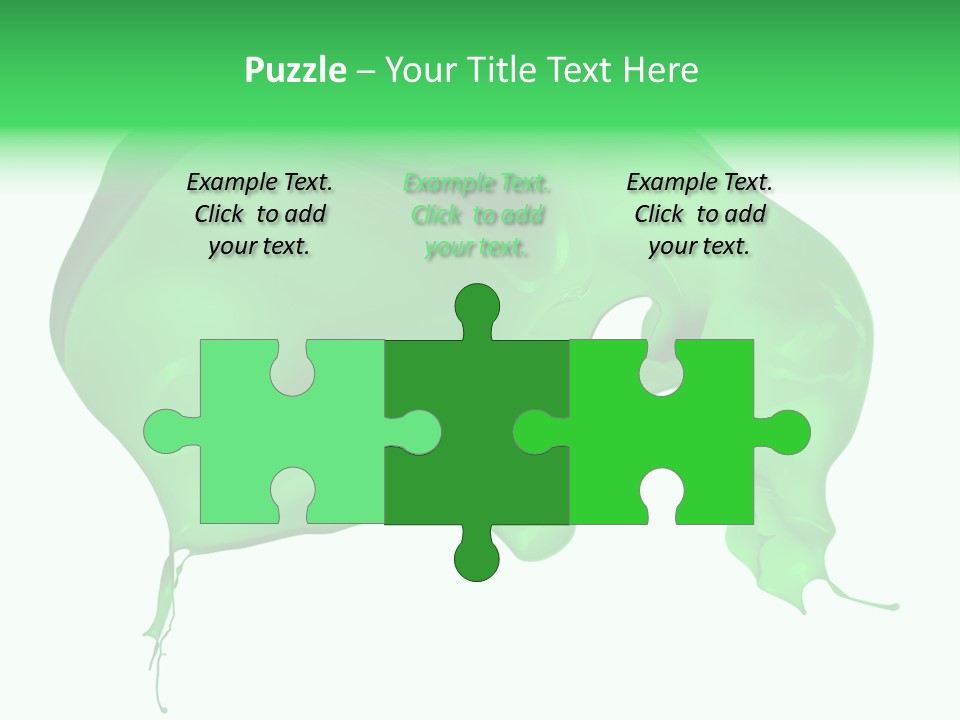 Isolated Spraying Splattered PowerPoint Template