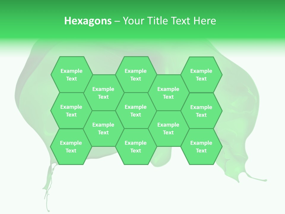 Isolated Spraying Splattered PowerPoint Template