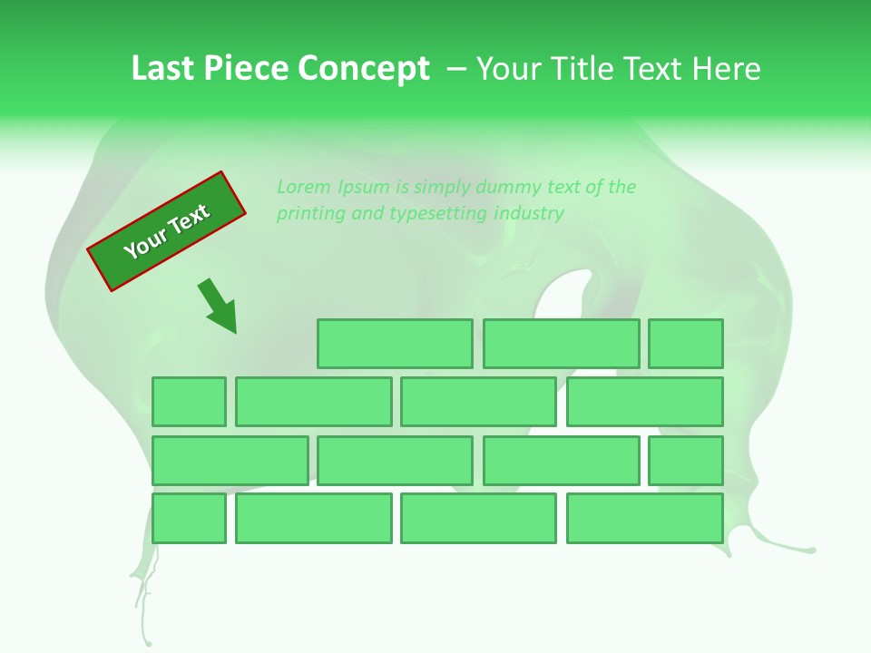 Isolated Spraying Splattered PowerPoint Template