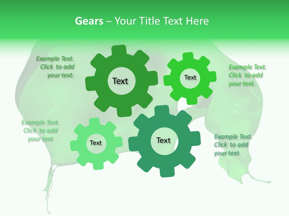 Isolated Spraying Splattered PowerPoint Template