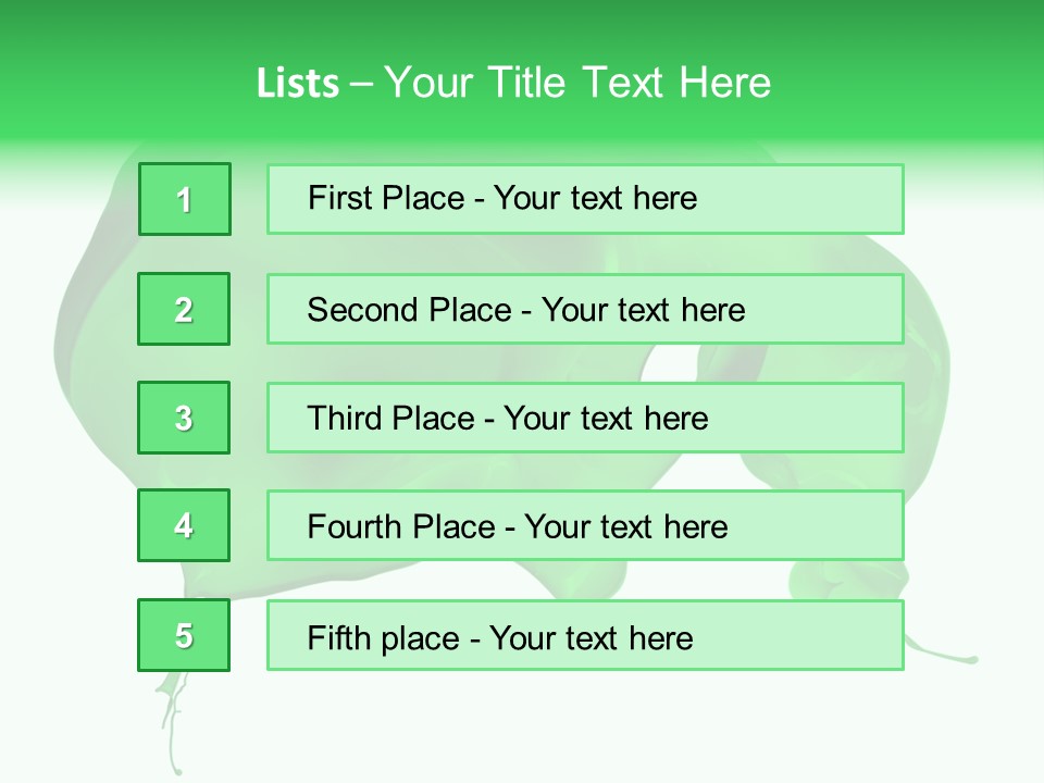 Isolated Spraying Splattered PowerPoint Template