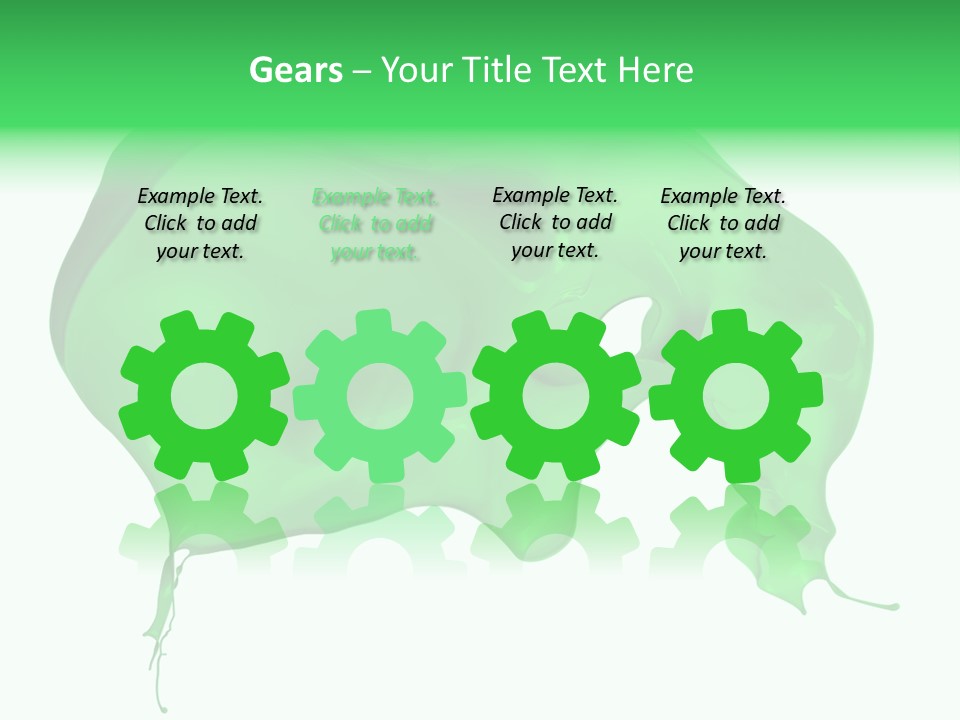 Isolated Spraying Splattered PowerPoint Template