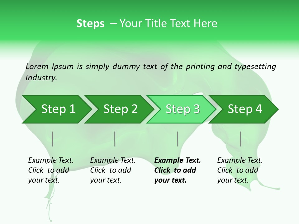 Isolated Spraying Splattered PowerPoint Template