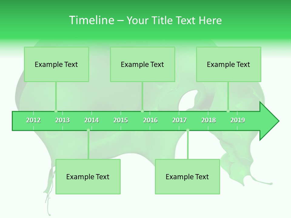 Isolated Spraying Splattered PowerPoint Template