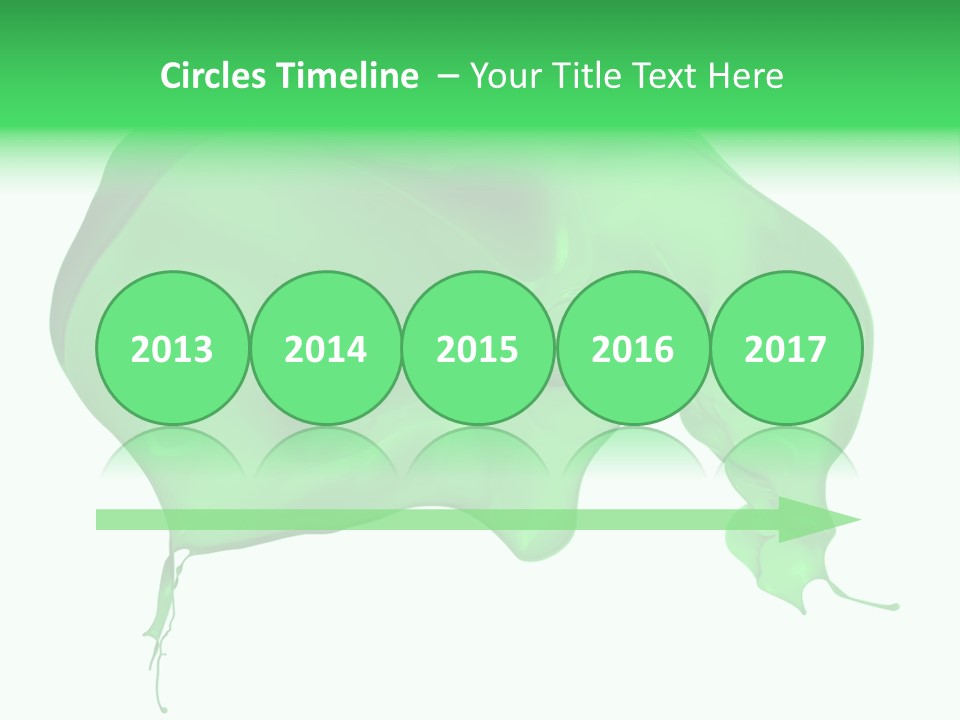 Isolated Spraying Splattered PowerPoint Template