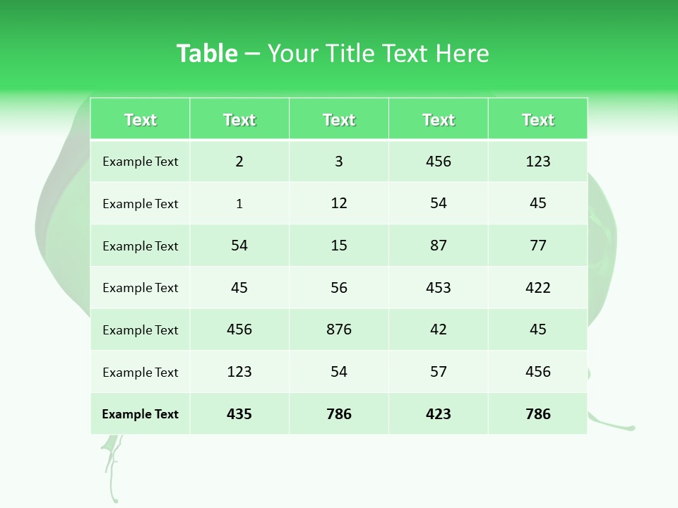 Isolated Spraying Splattered PowerPoint Template