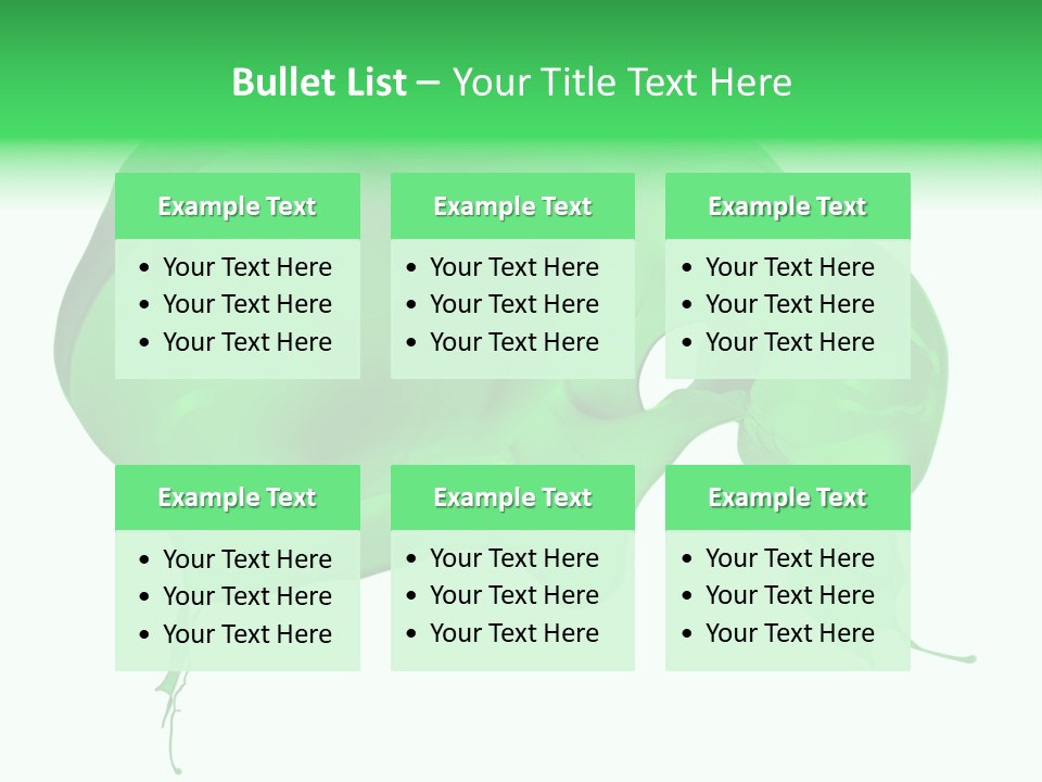 Isolated Spraying Splattered PowerPoint Template