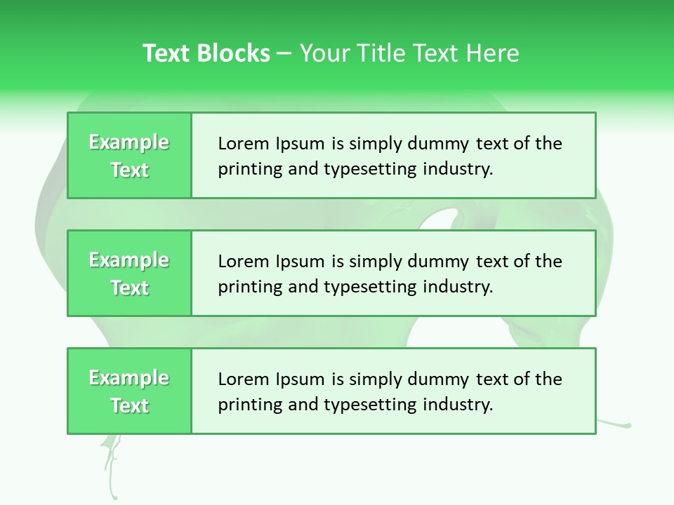 Isolated Spraying Splattered PowerPoint Template