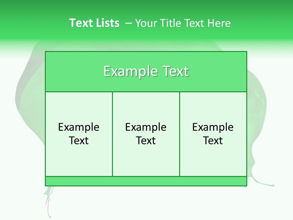Isolated Spraying Splattered PowerPoint Template