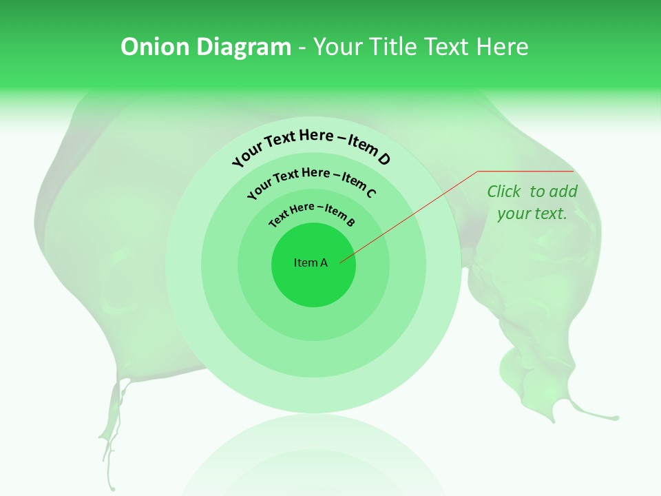 Isolated Spraying Splattered PowerPoint Template