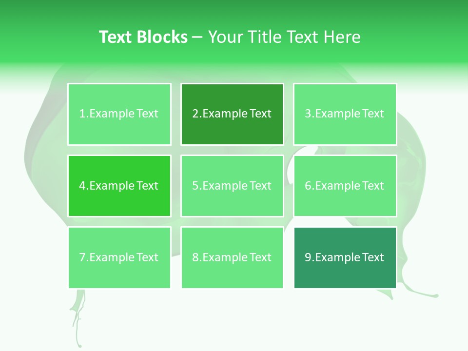 Isolated Spraying Splattered PowerPoint Template