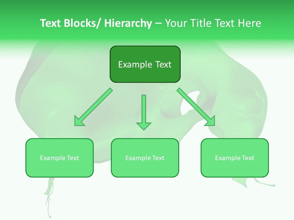 Isolated Spraying Splattered PowerPoint Template