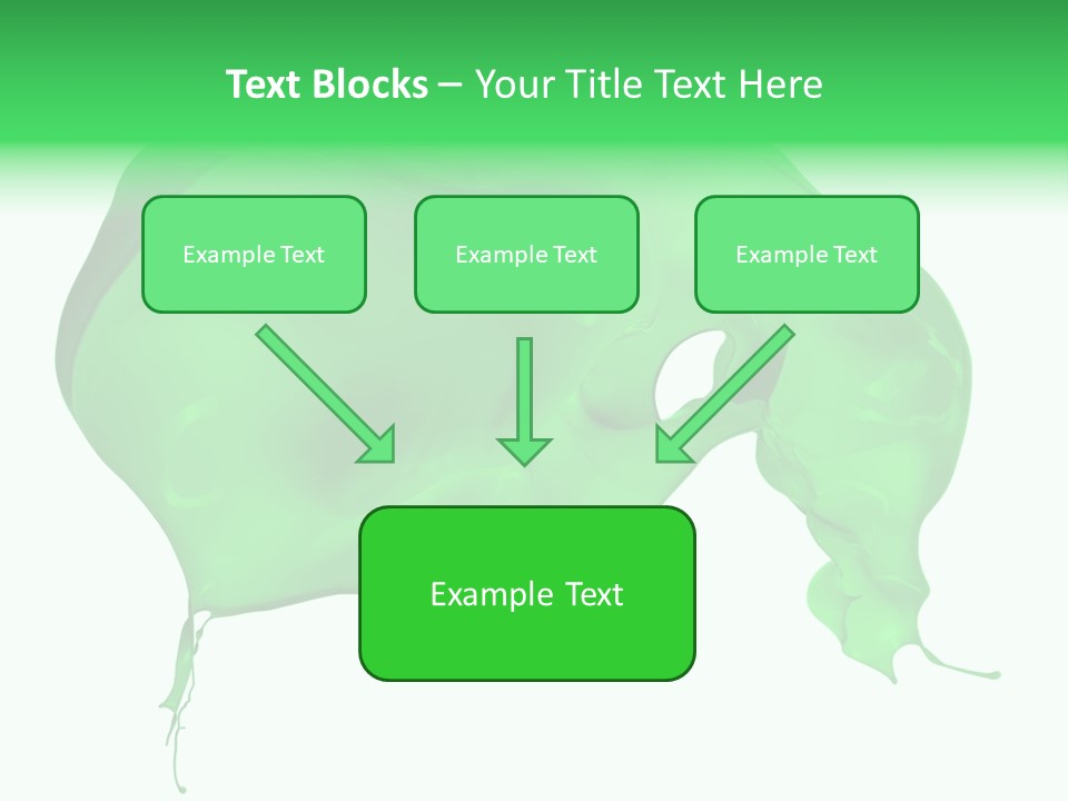 Isolated Spraying Splattered PowerPoint Template