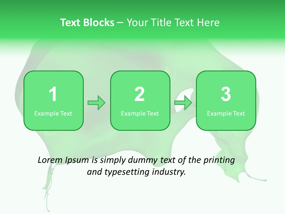 Isolated Spraying Splattered PowerPoint Template