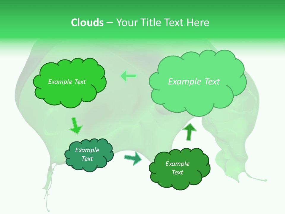 Isolated Spraying Splattered PowerPoint Template