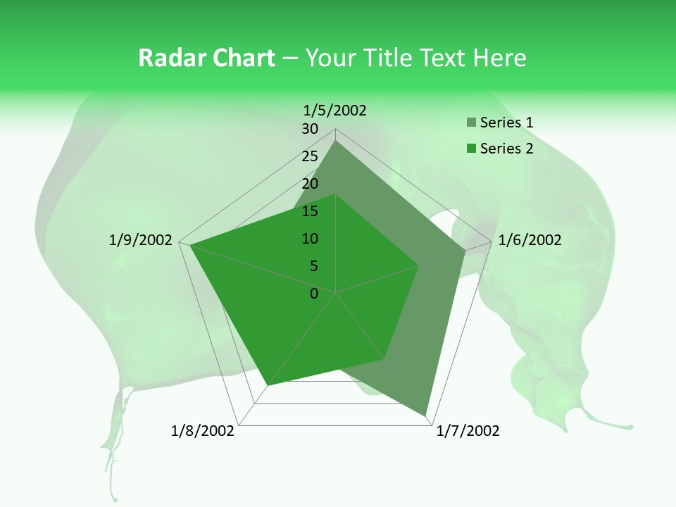 Isolated Spraying Splattered PowerPoint Template