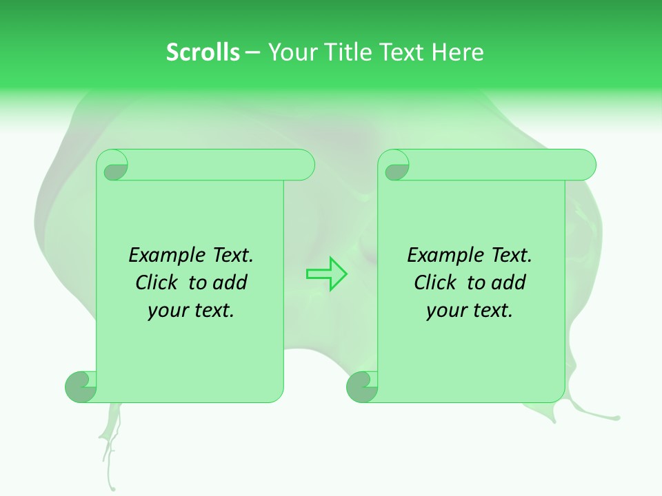Isolated Spraying Splattered PowerPoint Template