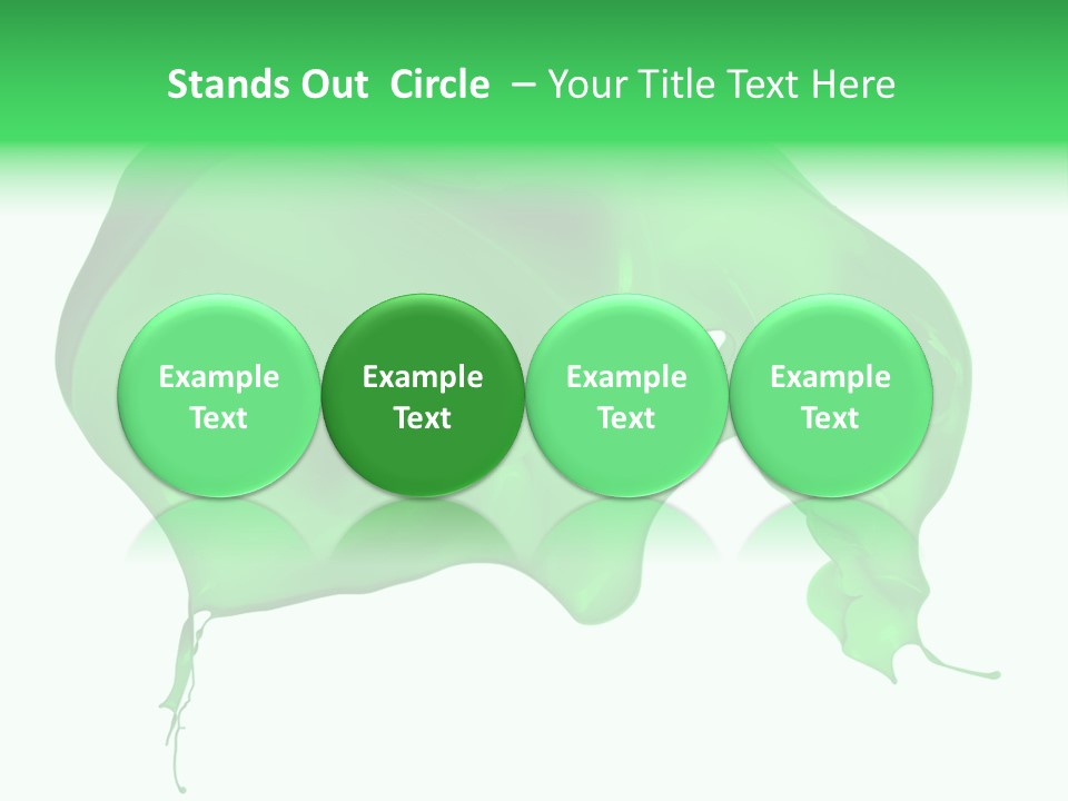 Isolated Spraying Splattered PowerPoint Template