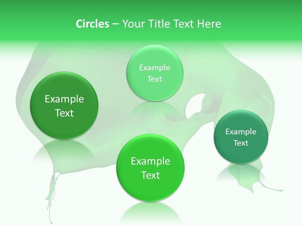 Isolated Spraying Splattered PowerPoint Template